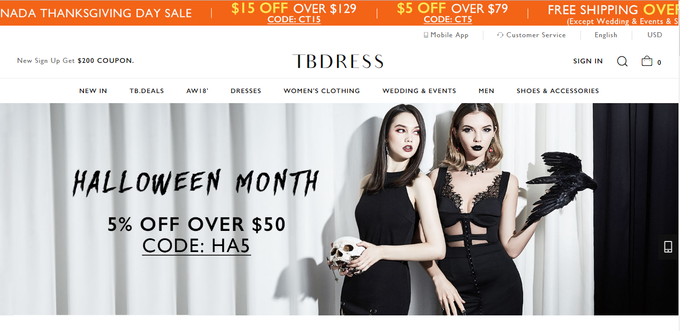 TBdress Coupons