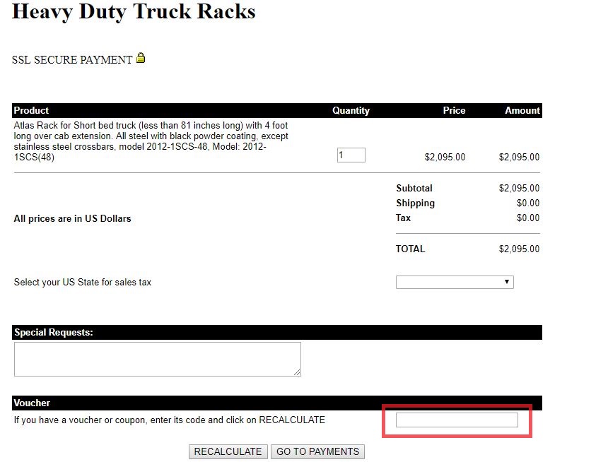 U.S. Rack Coupons