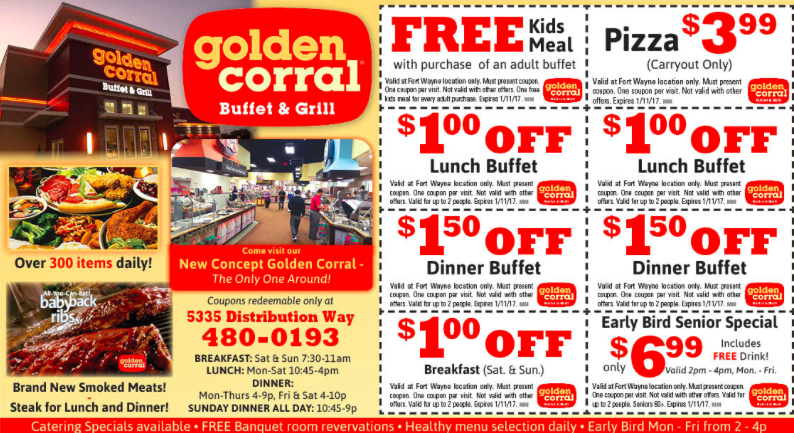 Golden Corral Coupons